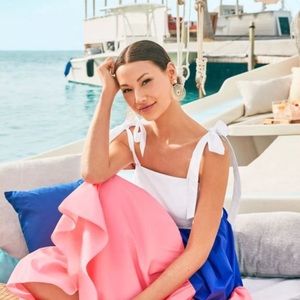 Lilly Pulitzer White, Pink, and Blue Dress